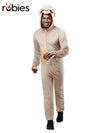 SLOTH FURRY ONESIE COSTUME, ADULT - Front