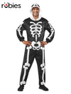 SKELETON ONESIE COSTUME, ADULT - Front