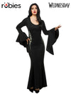 MORTICIA DELUXE COSTUME (WEDNESDAY), ADULT - Front