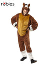 HORSE FURRY ONESIE COSTUME, ADULT - Front