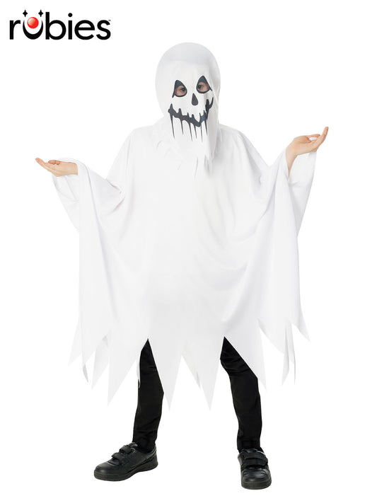 GHOST PONCHO WITH HOOD, CHILD - Front