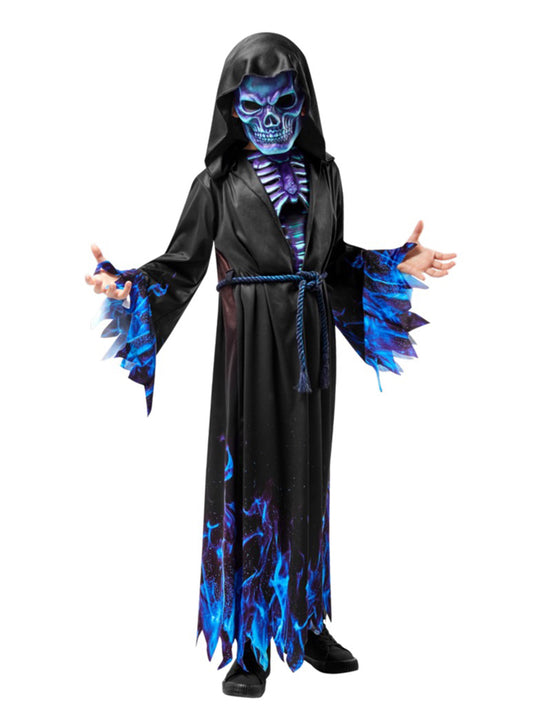 BLUE REAPER DELUXE COSTUME, CHILD - Front