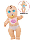 GENDER REVEAL BABY INFLATABLE COSTUME - ADULT - Front