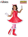 SONIC THE HEDGEHOG - AMY ROSE DELUXE COSTUME. CHILD - Front