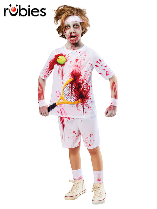 ZOMBIE ROTTER FEDERER COSTUME, CHILD - 7-8 YRS - Front