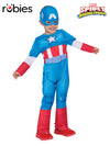 CAPTAIN AMERICA DELUXE COSTUME, TODDLER - 2-3 YRS - Front
