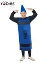 BLUE CRAYON ADULT TABARD COSTUME - ONE SIZE - Front