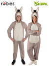 SHREK DONKEY ONESIE COSTUME, ADULT - Front