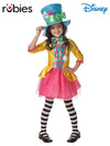 MAD HATTER GIRLS DELUXE COSTUME (LONG HANGING), CHILD - Front