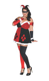 HARLEY QUINN DELUXE COSTUME, ADULT - PLUS - Front