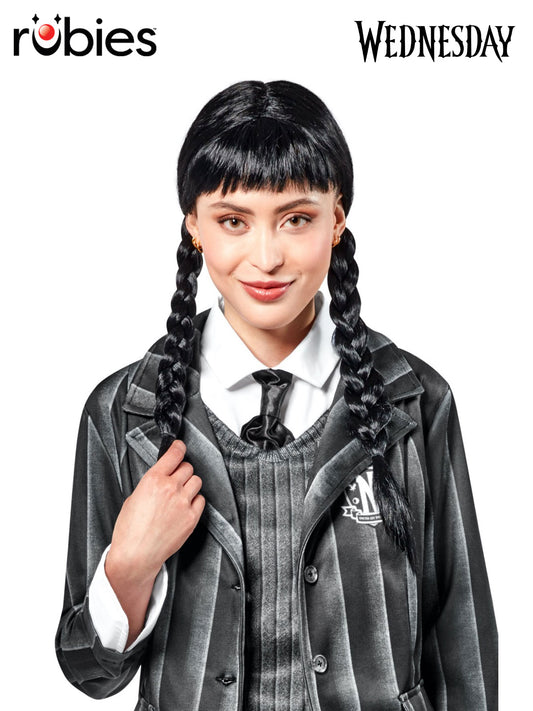 WEDNESDAY WIG (NETFLLIX SERIES) - ADULT - Front