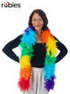 RAINBOW FEATHER BOA - Front