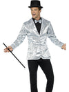 SEQUIN SILVER JACKET, ADULT - Front