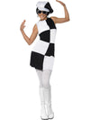 60S PARTY GIRL COSTUME, ADULT - S - Front