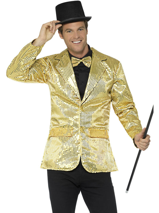 SEQUIN GOLD JACKET, ADULT - Front