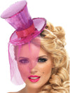 FEVER MINI TOP HAT ON HEADBAND, ADULT - Front