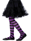 TIGHTS - PURPLE & BLACK, CHILD - Front
