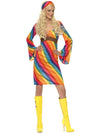 RAINBOW HIPPIE COSTUME - Front