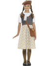 EVACUEE SCHOOL GIRL COSTUME, CHILD - S - Front