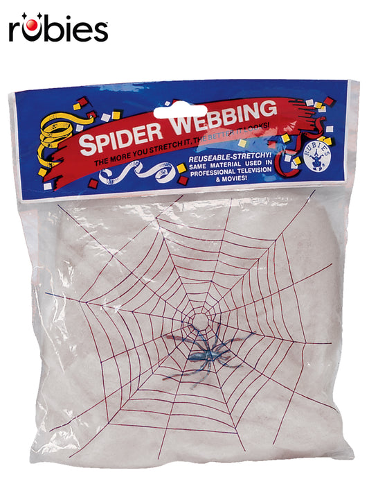 WHITE SPIDER WEBBING WITH SPIDERS - Front