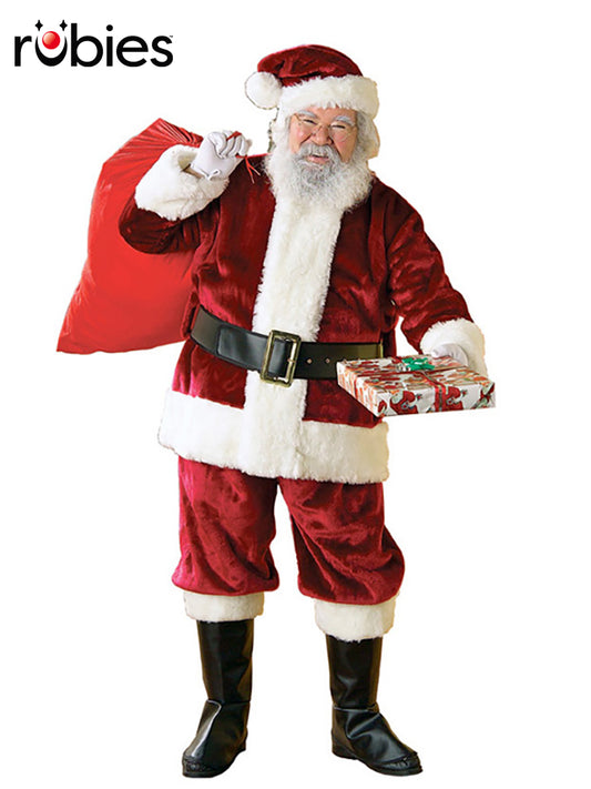 SANTA SUIT CRIMSON REGENCY DELUXE, ADULT - Front