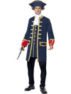 PIRATE COMMANDER COSTUME, ADULT - Front