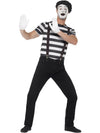 MIME ARTIST COSTUME, ADULT - M - Front
