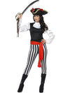 PIRATE LADY COSTUME, WITH TOP - L - Front