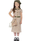 EVACUEE GIRL COSTUME, CHILD - Front
