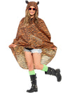 TIGER PARTY PONCHO, ADULT - Front