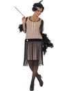 FLAPPER 1920'S COSTUME, ADULT - L - Front