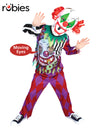 SCARY CLOWN LENTICULAR COSTUME, CHILD - Front