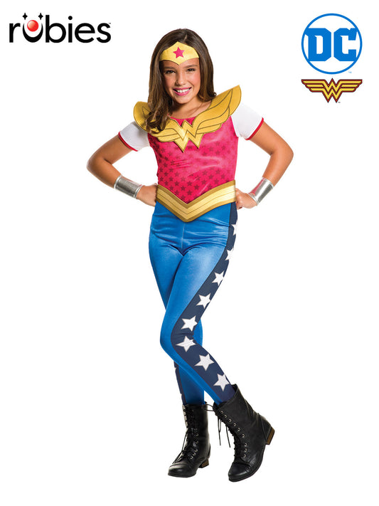 WONDER WOMAN DCSHG COSTUME, CHILD - Front