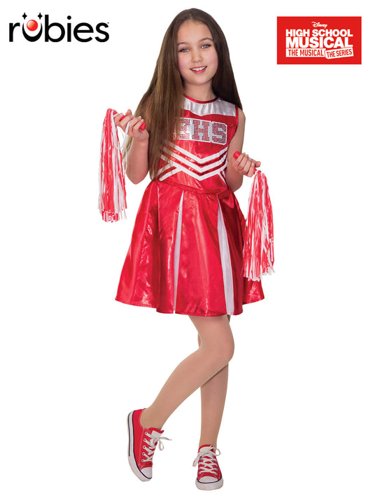 WILDCAT CHEERLEADER HIGH SCHOOL MUSICAL COSTUME, CHILD - Front