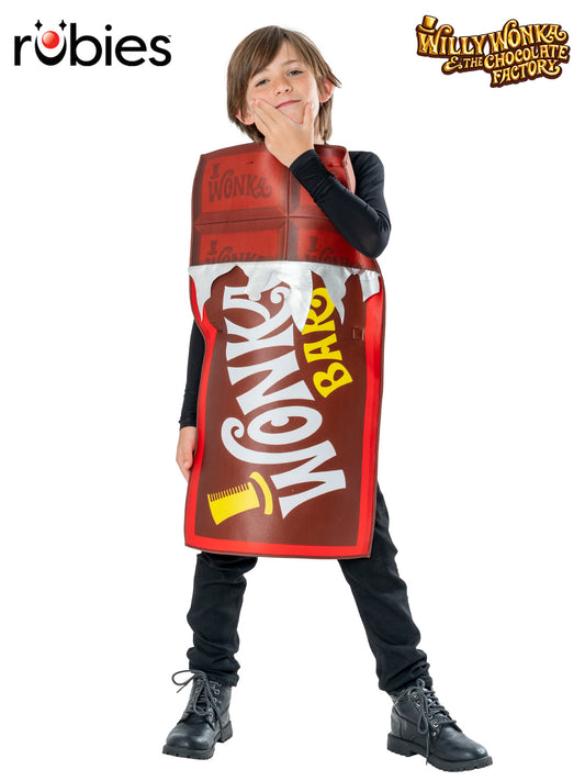WILLY WONKA CHOCOLATE BAR TABARD - 5-8 YRS - Front