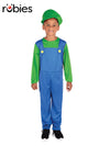 GREEN PLUMBER BOY COSTUME, CHILD - Front