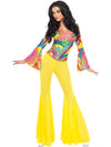 70S GROOVY BABE COSTUME, ADULT - M - Front