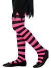 TIGHTS, BLACK & FUCHSIA - AGE 6-12 - Front