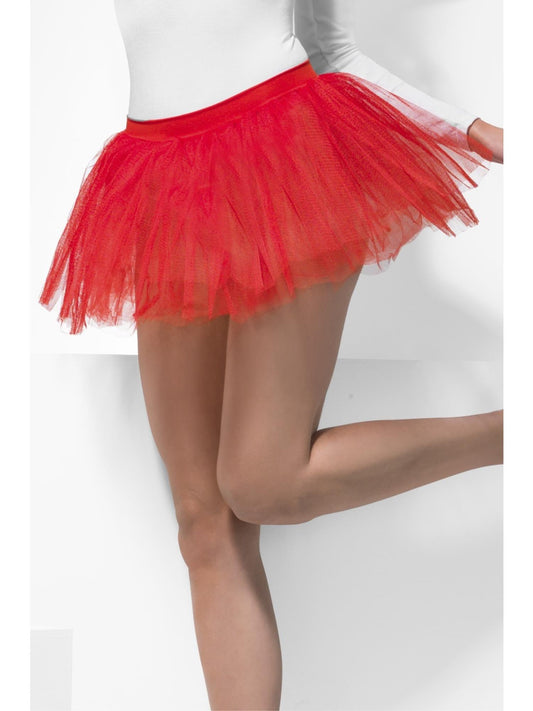 TUTU UNDERSKIRT, RED - ADULT - Front