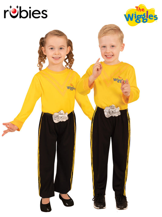 THE WIGGLES YELLOW DELUXE PANTS COSTUME, CHILD - Front