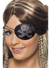 PIRATES EYEPATCH WITH DIAMANTES, ADULT - Front