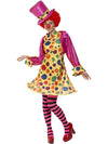 CLOWN LADY COSTUME, ADULT - PLUS - Front