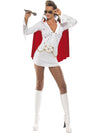 ELVIS VIVA LAS VEGAS COSTUME, WHITE - S - Front