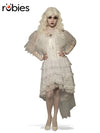 WITCH CAPELET WHITE, ADULT - STD - Front