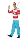 WHERE'S WALLY? MENS COSTUME, ADULT - S - Front