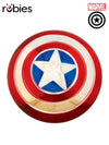 CAPTAIN AMERICA ELECTROPLATED METALLIC 12" SHIELD - Front
