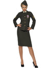 WARTIME OFFICER LADY COSTUME, ADULT - PLUS - Front
