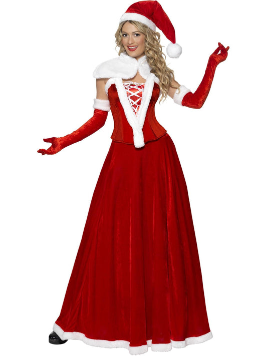 MISS SANTA LUXURY COSTUME, ADULT - M - Front