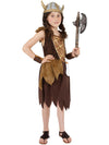 VIKING GIRL COSTUME, CHILD - Front
