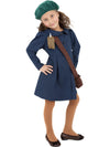 WORLD WAR II EVACUEE GIRL COSTUME, CHILD - L - Front